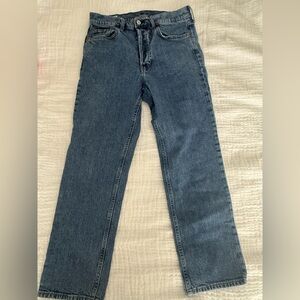 GAP High Rise Cheeky Straight Jeans in Blue